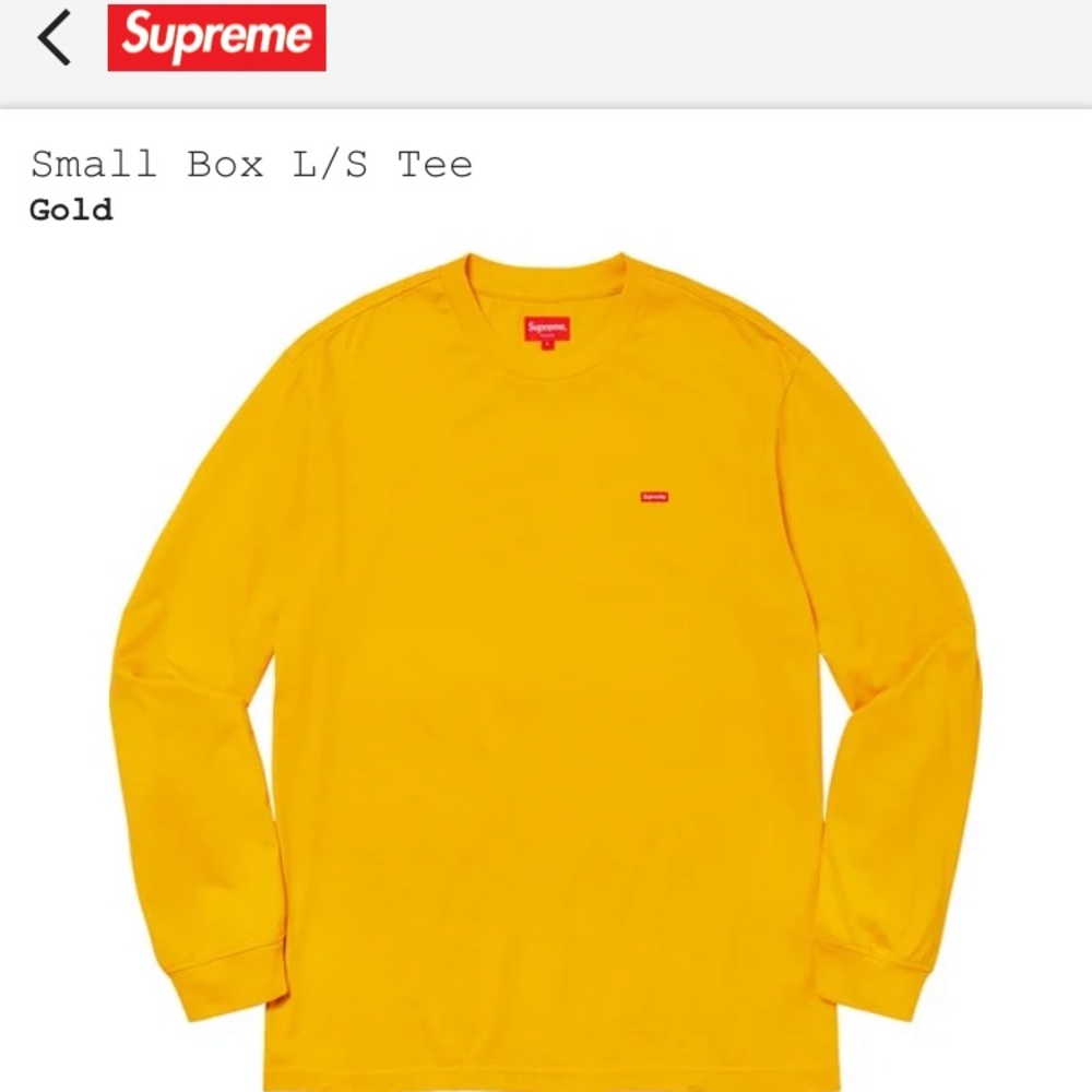 Supreme long sleeve small box logo